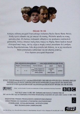 Allo Allo! sezon 5 odcinki 14-26 (BBC) [DVD]