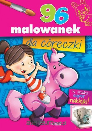 96 malowanek dla córeczki + naklejki - Jolanta Mróz [KSIĄŻKA]