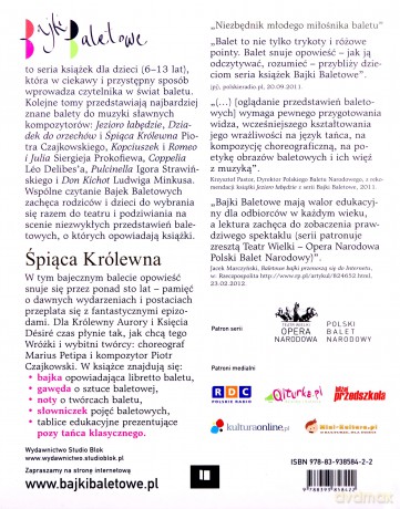 Bajki baletowe. Śpiąca Królewna - Katarzyna Gardzina-Kubała, Tadeusz Rybicki [KSIĄŻKA]