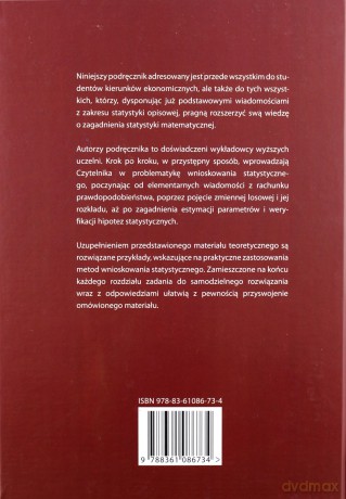Elementy statystyki matematycznej z przykładami - Przemysław Milczarski [KSIĄŻKA]