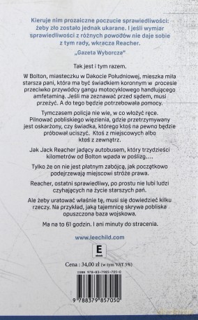 Jack Reacher. 61 godzin - Lee Child [KSIĄŻKA]