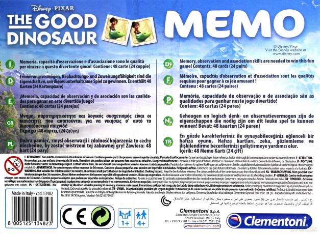 CLEMENTONI Memo Dobry Dinozaur [GRA]