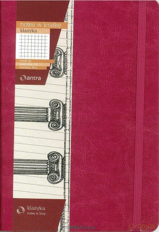 Notes Kratka A5 Klasyka Malinowy