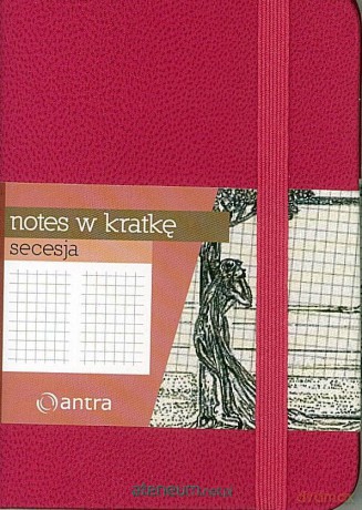 Notes Kratka A7 Secesja Różowy