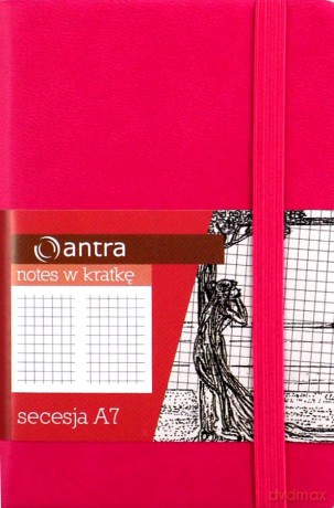 Notes Kratka A7 Secesja Różowy
