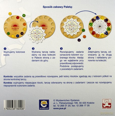 Paleta P1 barwa linia rysunek. Tarcze ćwiczeń