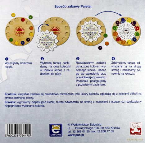 Paleta WP5 Pinokio i Piotruś Pan. Tarcze ćwiczeń