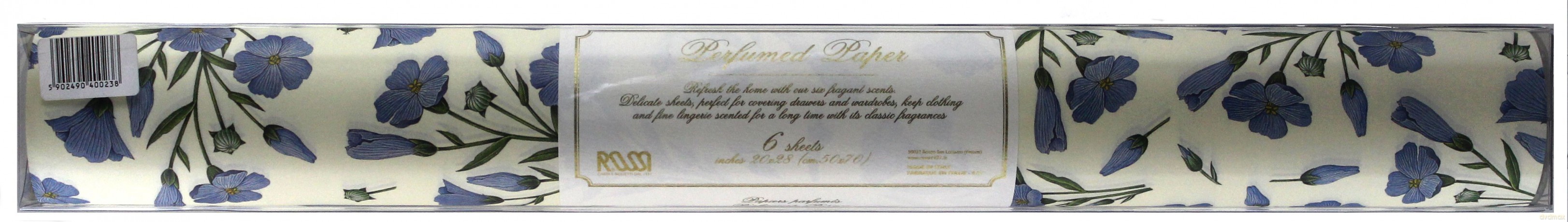 Perfumowany papier ozdobny Len (6 szt)