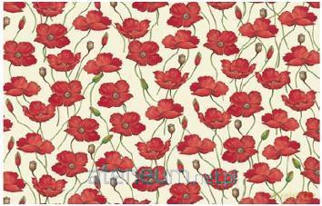 Perfumowany papier ozdobny Mak (6 szt)