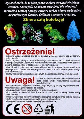 Rosnące kryształy. Czarodziejskie drzewko białe