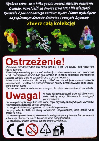 Rosnące kryształy. Czarodziejskie drzewko brzoskw.