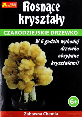 Rosnące kryształy. Czarodziejskie drzewko brzoskw.