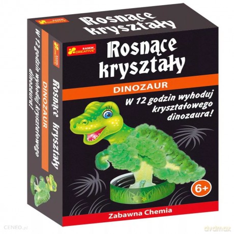 Rosnące kryształy. Dinozaur
