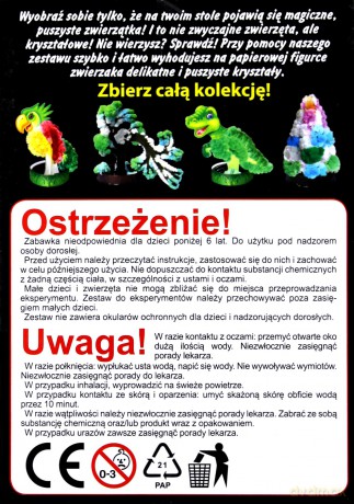 Rosnące kryształy. Flaming