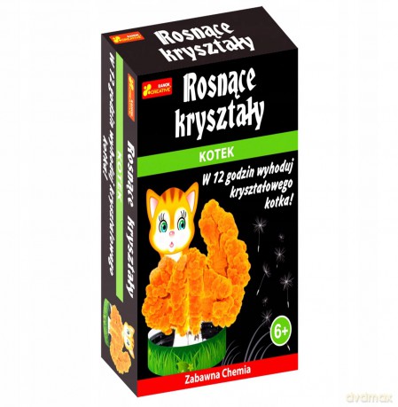 Rosnące kryształy. Kotek