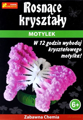 Rosnące kryształy. Motylek