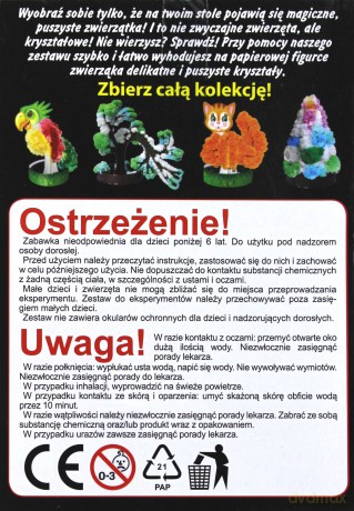 Rosnące kryształy. Pingwin
