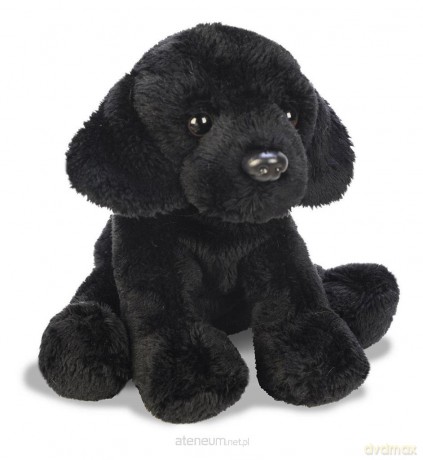 Siedzący czarny Labrador 13 cm