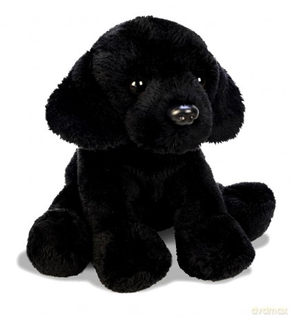 Siedzący czarny Labrador 13 cm
