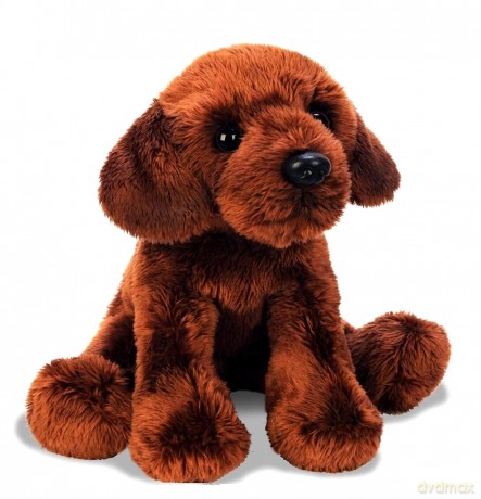 Siedzący czekoladowy Labrador 13 cm