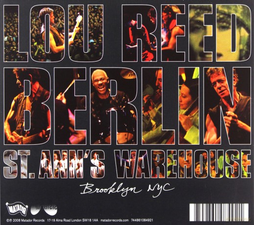 Lou Reed: Berlin: Live At St. Ann's Warehouse [CD]