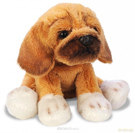 Siedzący pies Puggle 13 cm
