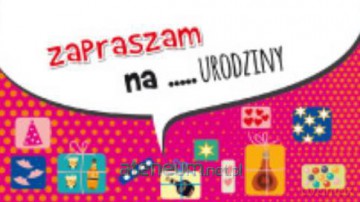 Zaproszenie 18-tka - Różowe (5 szt)
