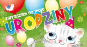 Zaproszenie urodzinowe (5 szt)