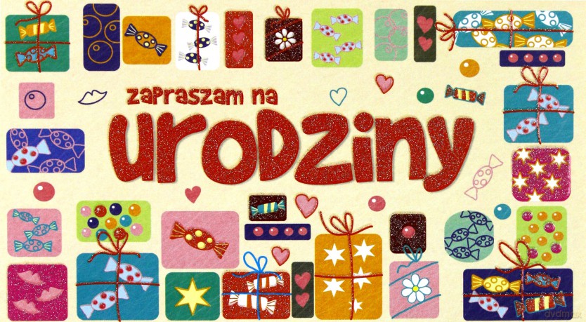 Zaproszenie urodzinowe (5 szt)