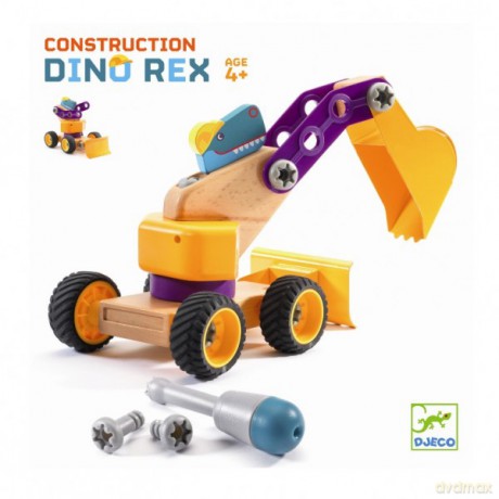 Zoo block. Skręcana koparka - Dinozaur Rex