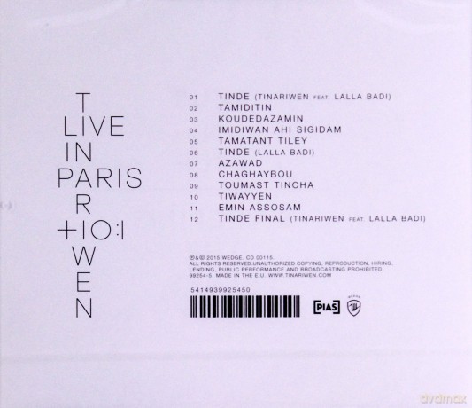 Tinariwen: Live In Paris [CD]