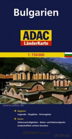 LanderKarte ADAC. Bulgarien 1:750 000