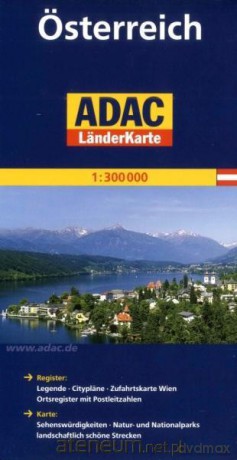 LanderKarte ADAC. Osterreich 1:300 000