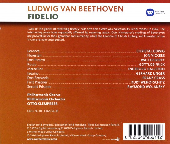Otto Klemperer: Beethoven: Fidelio [2CD]