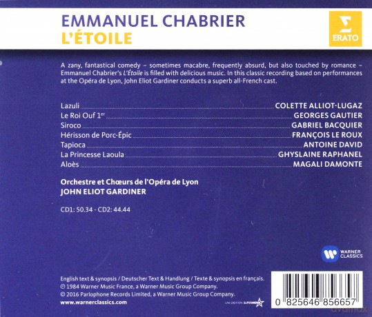 John Eliot Gardiner: Chabrier: L'etoile [2CD]
