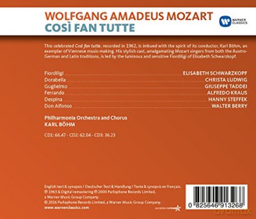 Karl Bohm: Mozart: Cosi Fan Tutte [3CD]