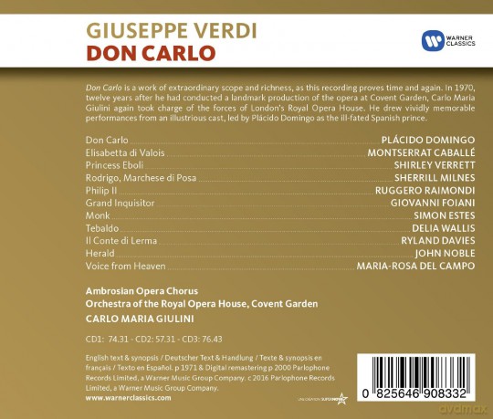 Carlo Maria Giulini: Verdi: Don Carlo [4CD]
