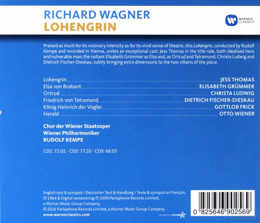 Rudolf Kempe: Wagner: Lohengrin [3CD]