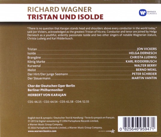 Herbert Von Karajan: Wagner: Tristan Und Isolde [3CD]