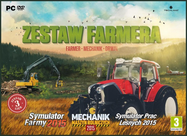 Zestaw Farmera (Farma 2015 + Mechanik Maszyn Rolniczych + Prace Leśne 2015) [GRA PC]