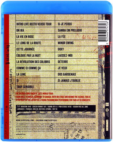 Zaz: Sur La Route [Blu-Ray]