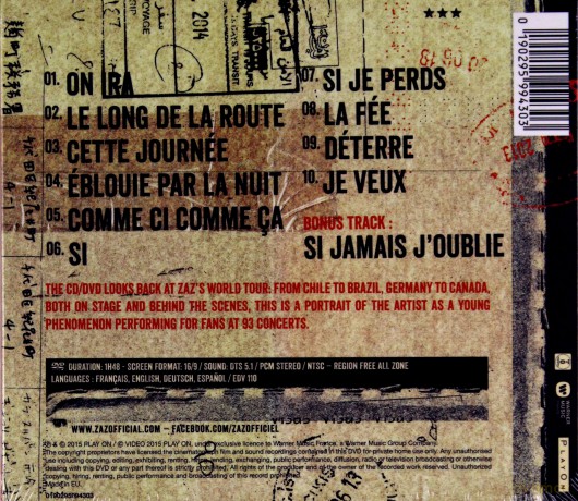 Zaz: Sur La Route [CD]+[DVD]