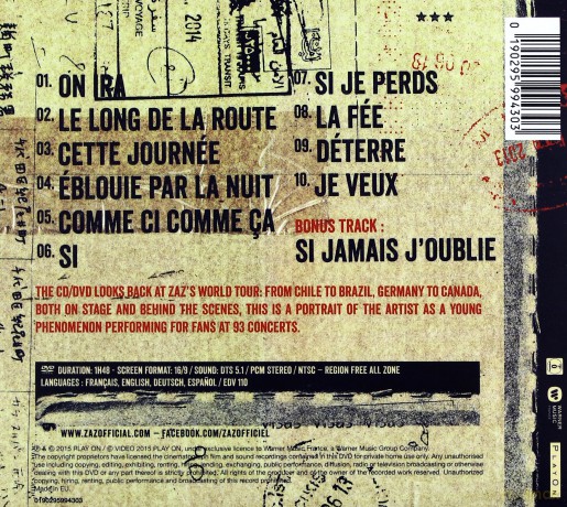 Zaz: Sur La Route [CD]+[DVD]