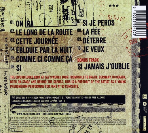 Zaz: Sur La Route [CD]+[DVD]