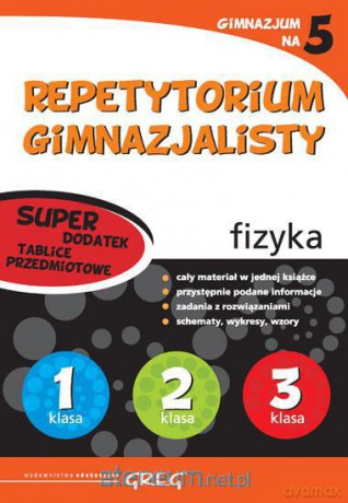 Repetytorium Gimnazjum fizyka + tablice - Małgorzata Tworowska [KSIĄŻKA]