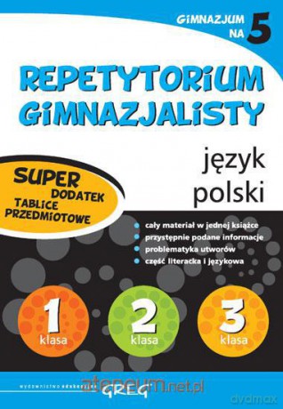 Repetytorium Gimnazjum język polski + tablice - Mariola Rokicka [KSIĄŻKA]