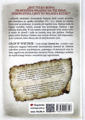 Znamię lwa (Tom 1) Głos w wietrze (twarda) - Francine Rivers [KSIĄŻKA]