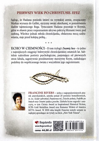 Znamię lwa (Tom 2) Echo w ciemności (twarda) - Francine Rivers [KSIĄŻKA]