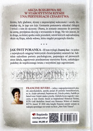Znamię lwa (Tom 3) Jak świt poranka (twarda) - Francine Rivers [KSIĄŻKA]
