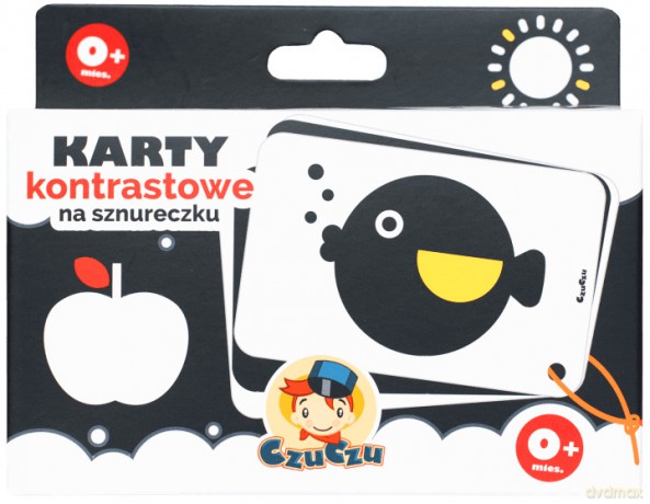 Czuczu. Karty kontrastowe na sznureczku (twarda) [KSIĄŻKA]